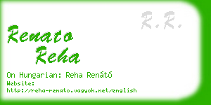 renato reha business card